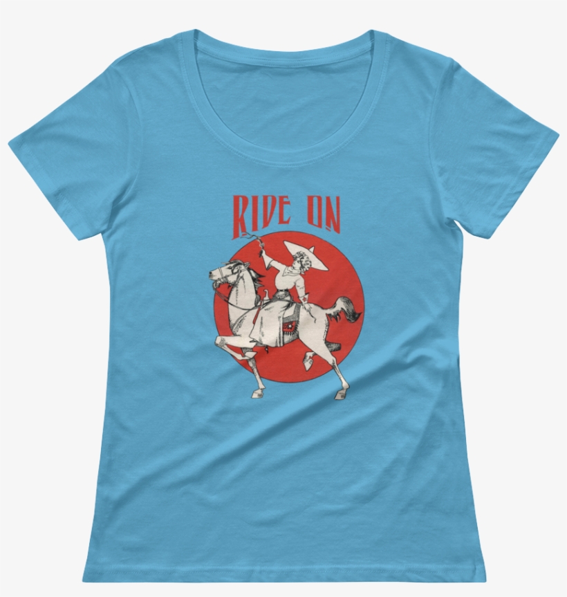 Image Of Ride On / 1910s Design Rad Cowgirl Tee - Shirt, transparent png download