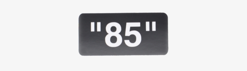 Off-white "85" - Label, transparent png download