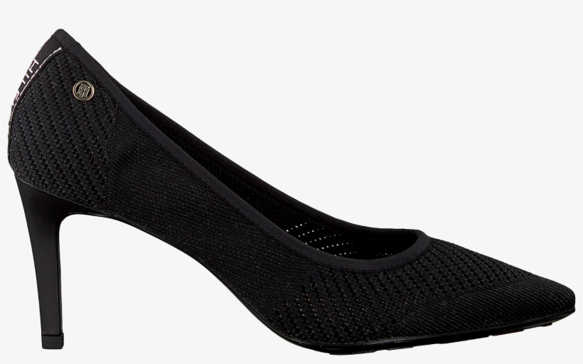 Black Tommy Hilfiger Pumps Tommy Knit Pointy Pump Womens - Basic Pump, transparent png download