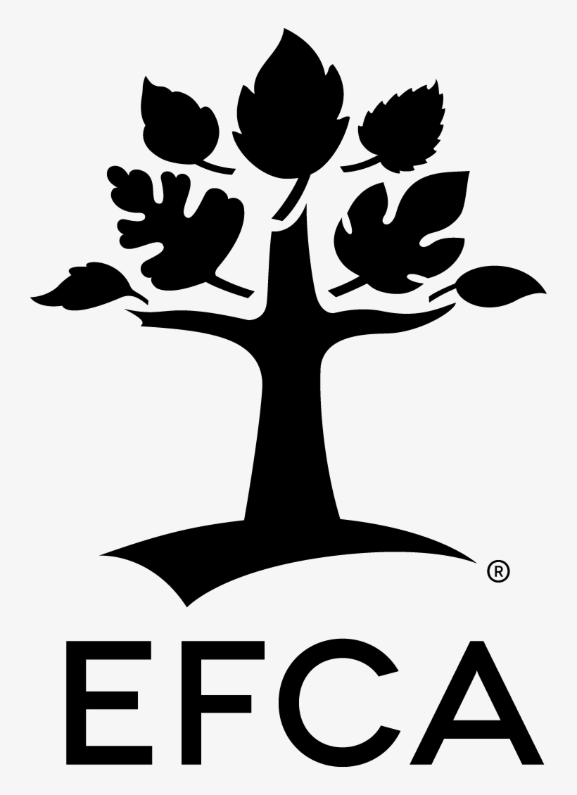 Efca Vertical 1c Black - Evangelical Free Church Of America, transparent png download