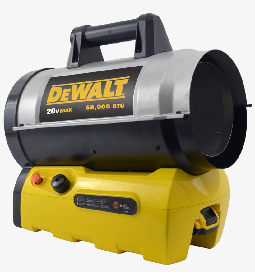 Dewalt Dxh70cfa Forced Air Propane Heater 68k 20v Cordless - Dewalt 20 Volt Heater, transparent png download