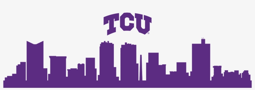 Ban Tcu Fw Skyline - Fort Worth City Skyline, transparent png download