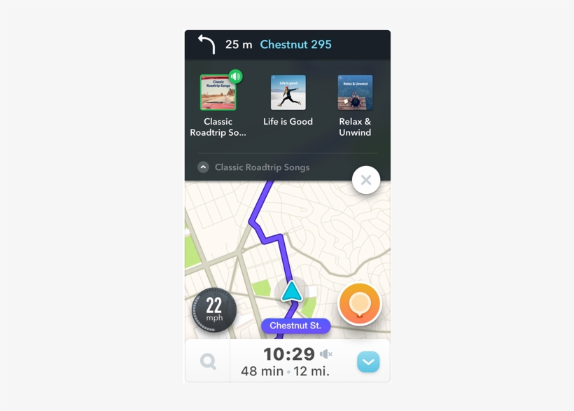 Waze Spotify, transparent png download