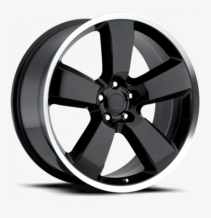 Style 61 Black Machine Lip 1000 Blackmachine Lip - O6 Dodge Charger Black And Chrome, transparent png download