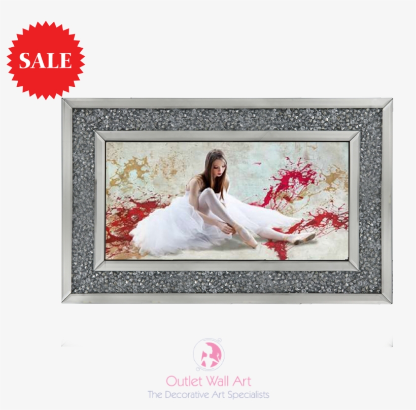 Glamour Lady 2 In A Mirror Frame 114cm X 64cm Diamond - Painting, transparent png download