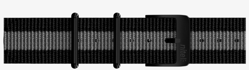 20mm Webbing Strap Black With Grey Stripe & Black Buckle - Strap, transparent png download