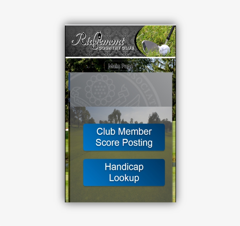 Golf Handicap Integration Digital Sign - Graphic Design, transparent png download