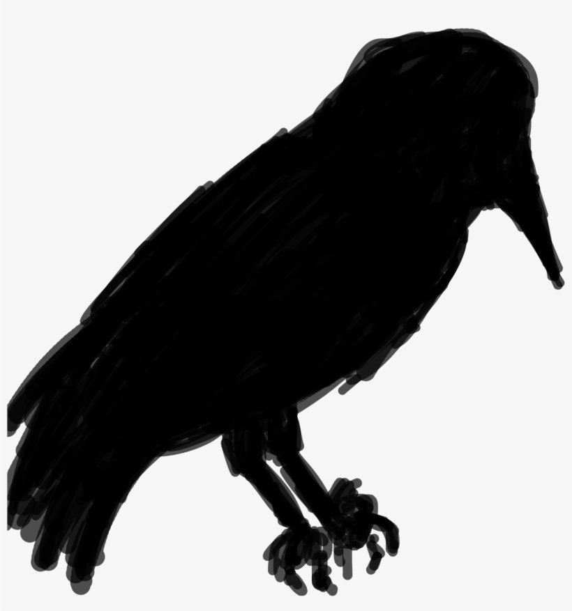 Another Tip I Learnt In Uni Is Drawing Silhouettes - Fish Crow, transparent png download