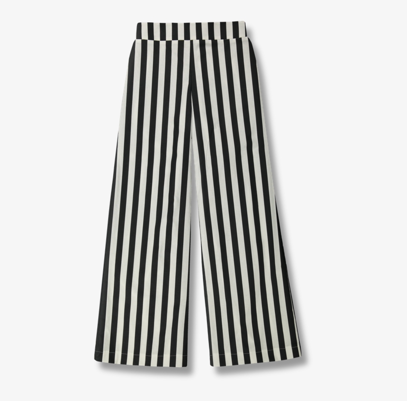 Trousers Ilona Stripes Black White Xs L - Skirt, transparent png download