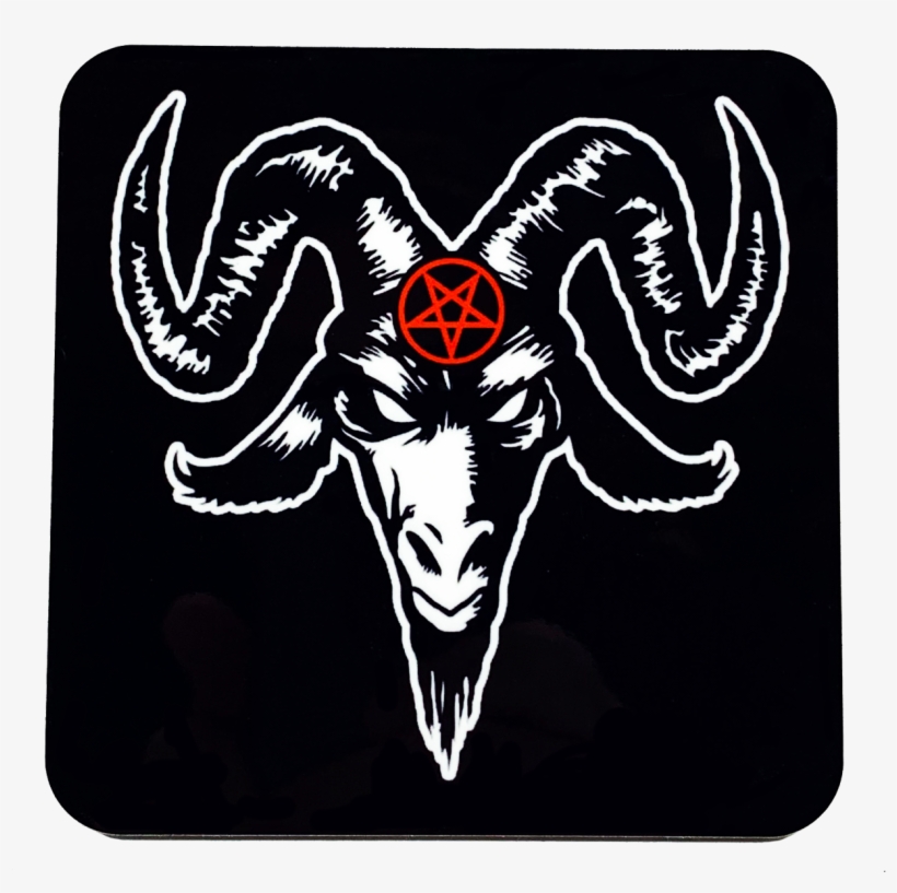 Baphomet Drink Coaster - Satanic Goat, transparent png download