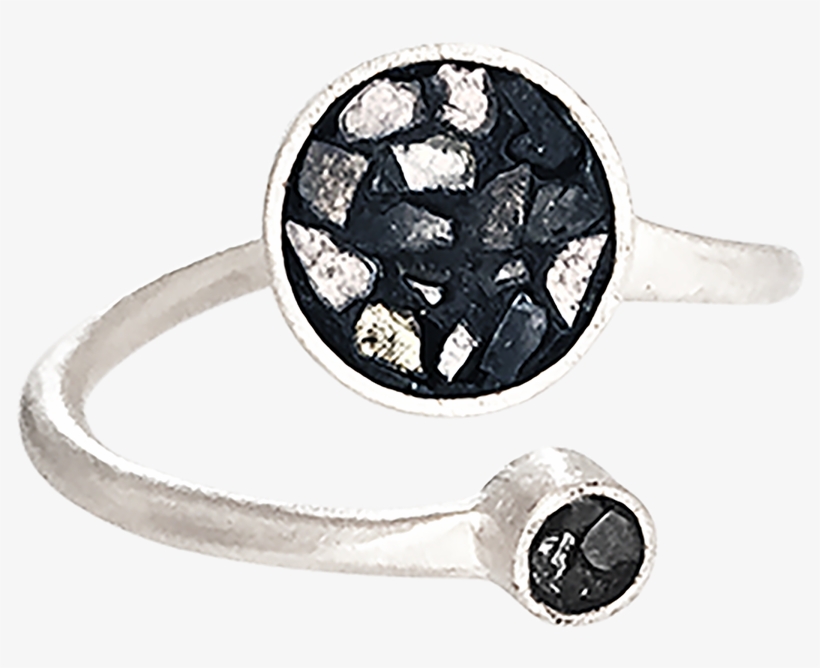 Twin Circle Ring - Platinum, transparent png download