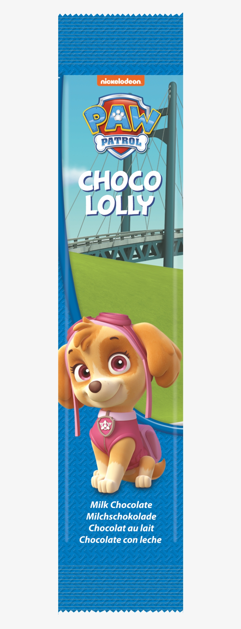 Paw Patrol Choco Lolly Skye - Cartoon, transparent png download
