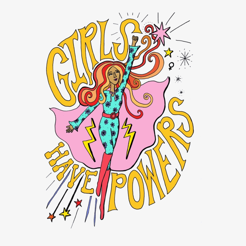 Girl Power Illustration - Illustration, transparent png download