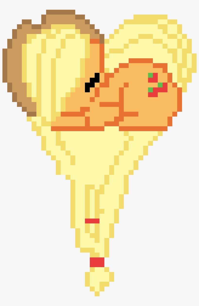 Pixel Heart - Applejack - Illustration, transparent png download