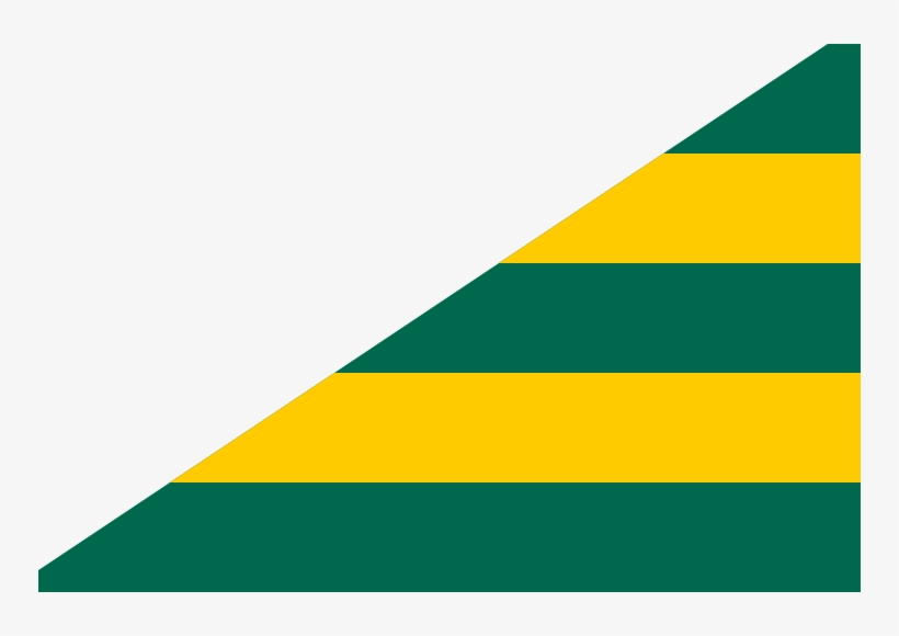 Diagonal Flag Togo Br - Triangle, transparent png download