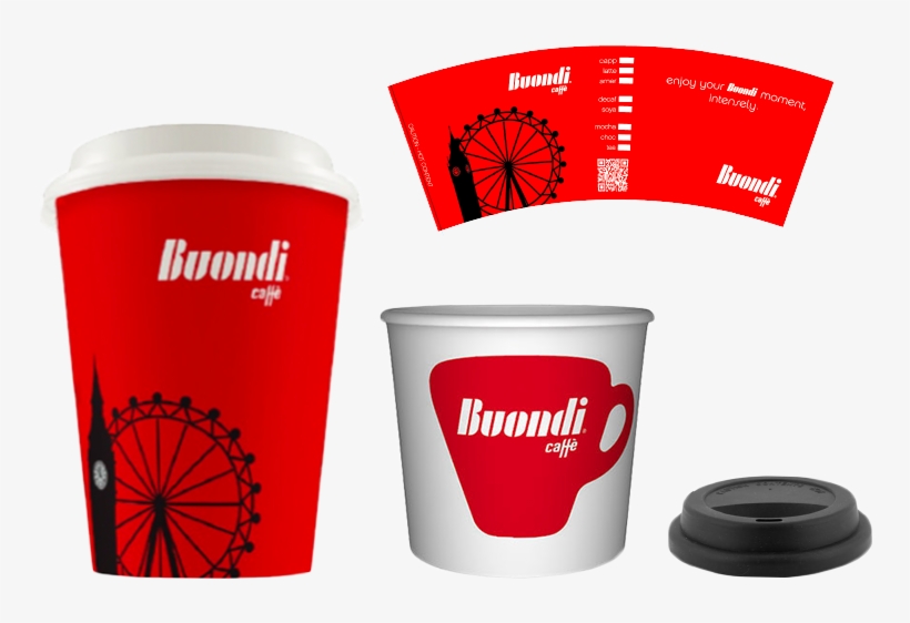 Buondi Paper Cups - Coffee Cup, transparent png download