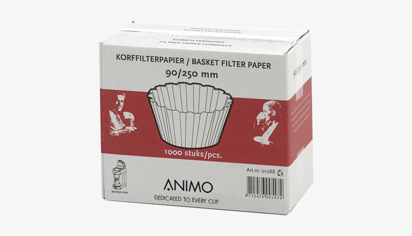 Filter Paper 90/250 - Coffee Filter Paper Box, transparent png download