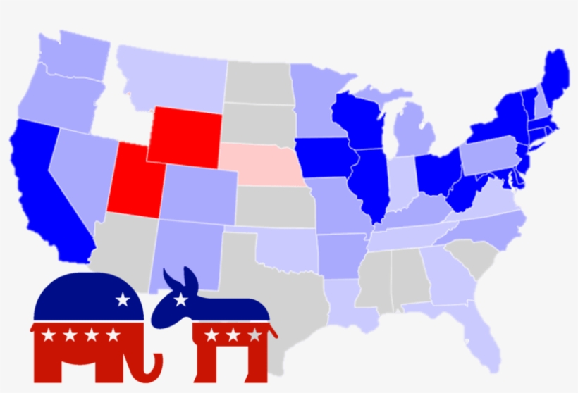 November's Us Midterm Elections Are Fast Approaching, - States With Same Day Voter Registration 2018, transparent png download