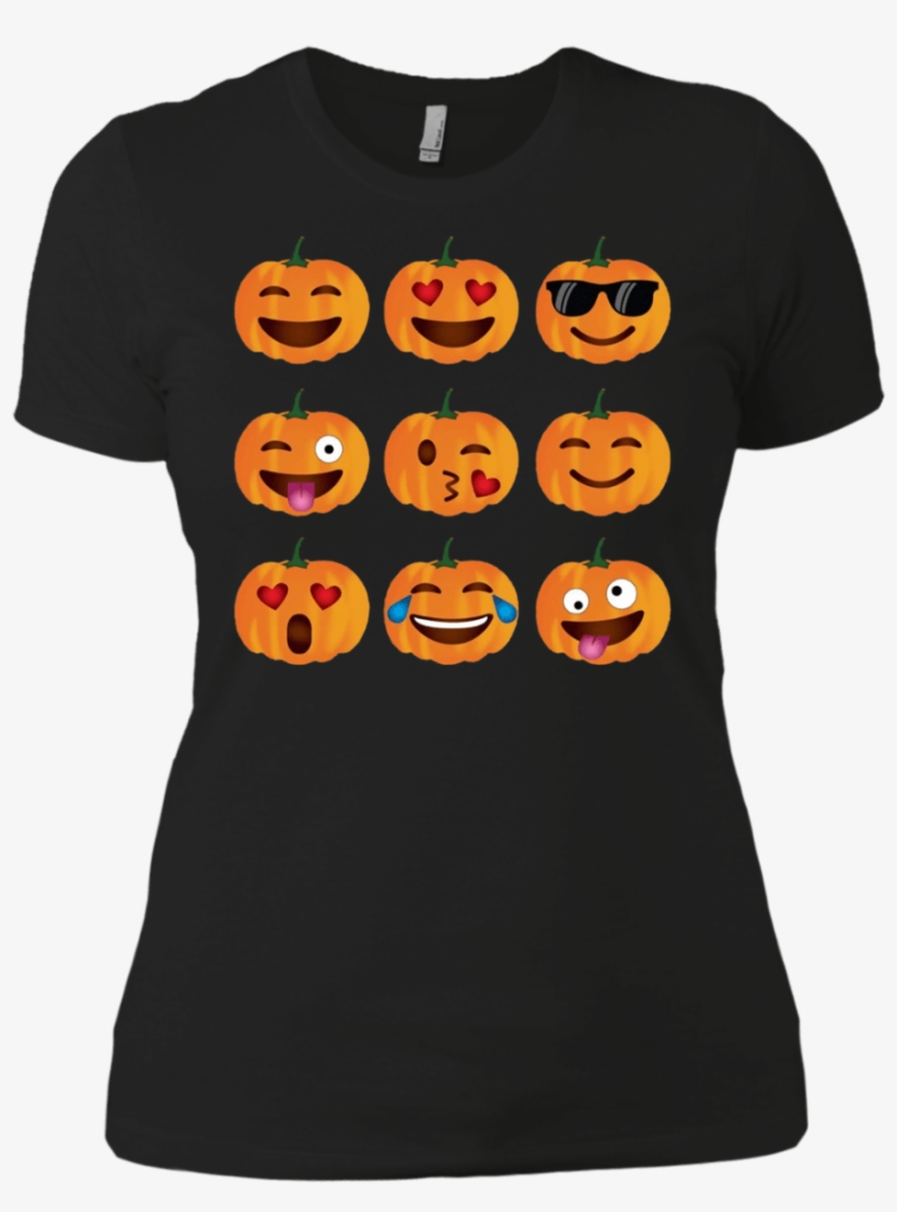High Quality Pumpkin Emoji Halloween Costume Ladies - Shirt, transparent png download