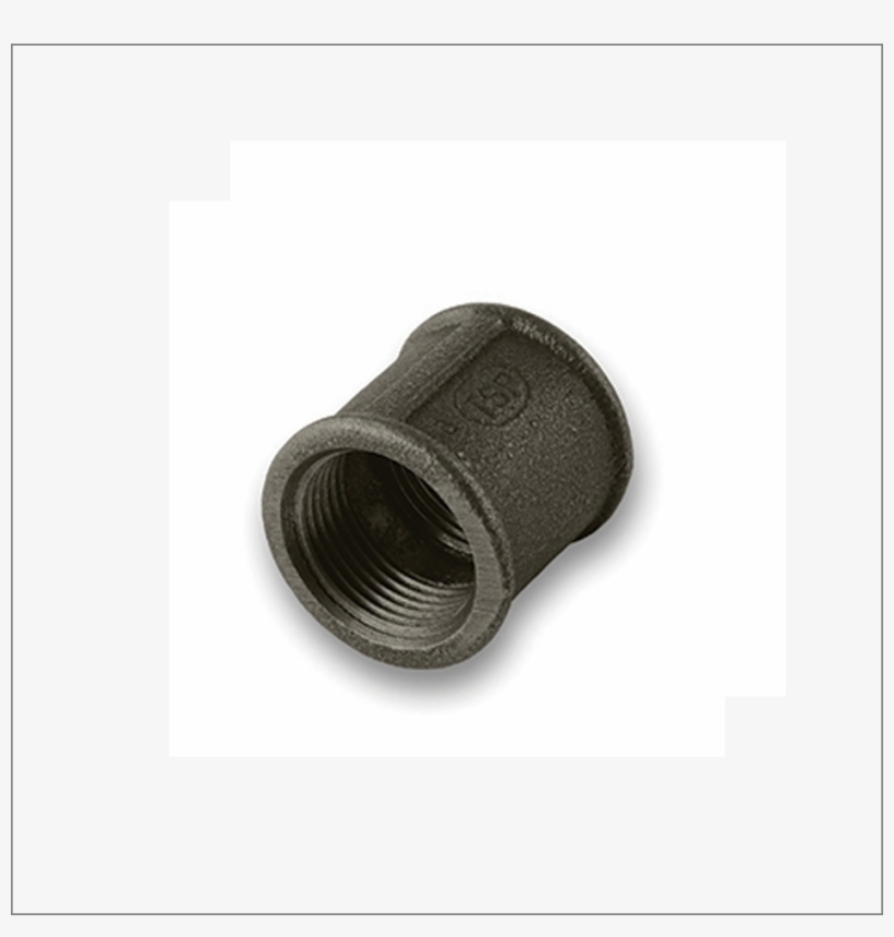 Full Socket Bsp Black Malleable Iron - Nipple, transparent png download