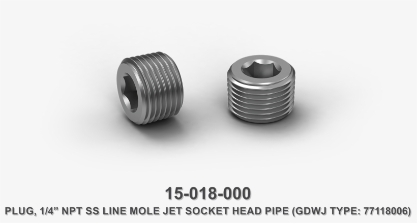 1/4" Npt Stainless Steel Line Mole Jet Socket Head - Bellows, transparent png download