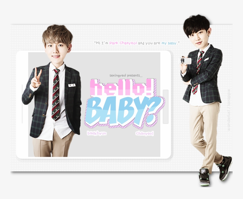 Sehun Snapped As He Looks Up From The Book That He's - Baekhyun School Uniform Png, transparent png download