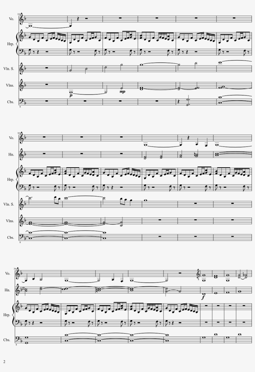 Tomb Raider Theme Sheet Music 2 Of 4 Pages - Tomb Raider Theme Sheet Music, transparent png download