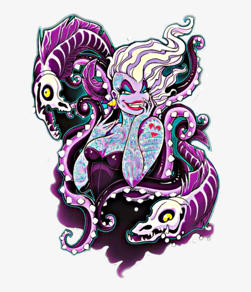 Ursula Sticker - Disney Ursula Pin Up, transparent png download