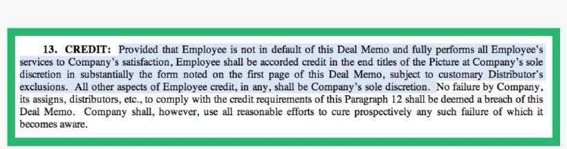 Meals Crew Deal Memo - Document, transparent png download