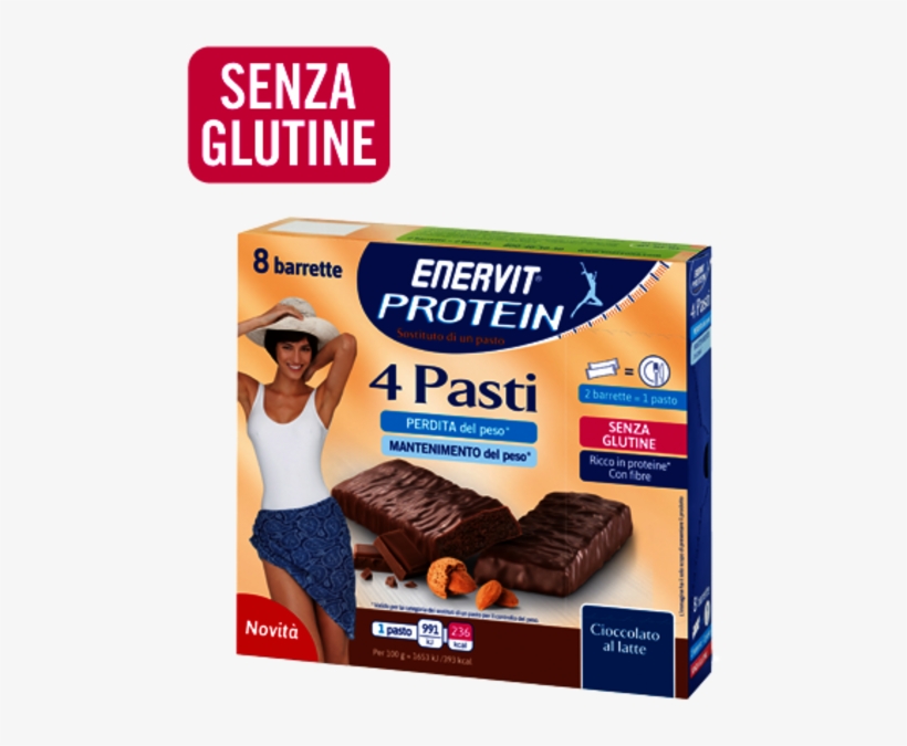 Enervit Protein 4 Pasti Cioccolato Al Latte - Enervit Protein 4 Pasti, transparent png download
