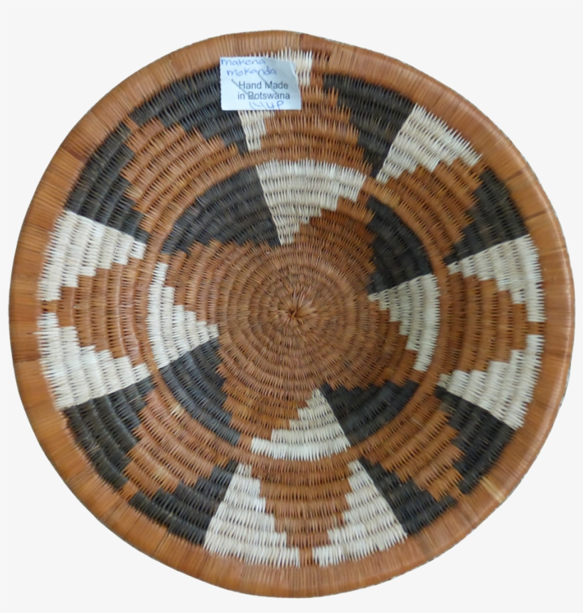 Hand Woven Open Basket Made In Africa - Circle, transparent png download