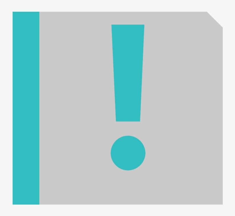 2 Tone Paper Warning Icon - Circle, transparent png download