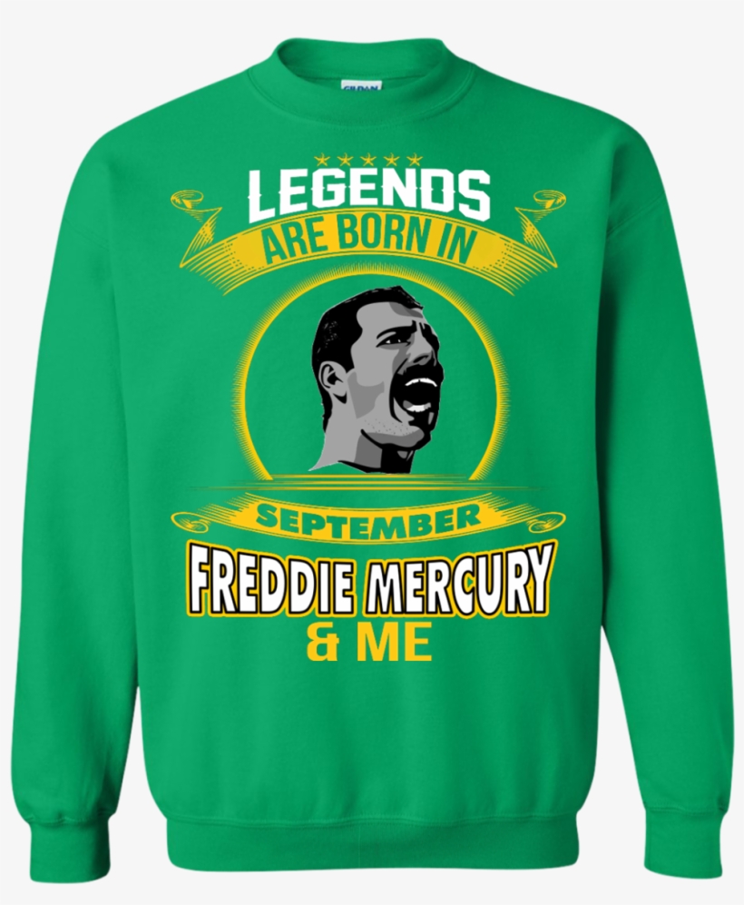 Legends Freddie Mercury - Long-sleeved T-shirt, transparent png download