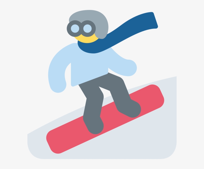600 X 600 4 - Snowboard Emoji, transparent png download