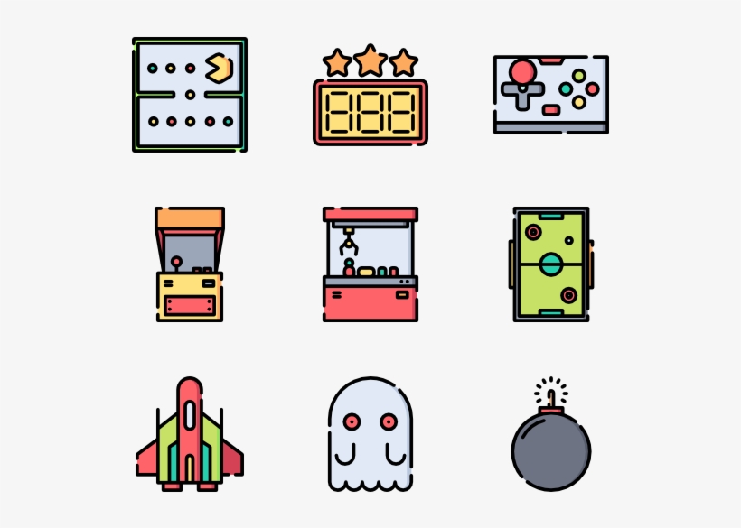 50 Icons - Arcade Icons Png, transparent png download