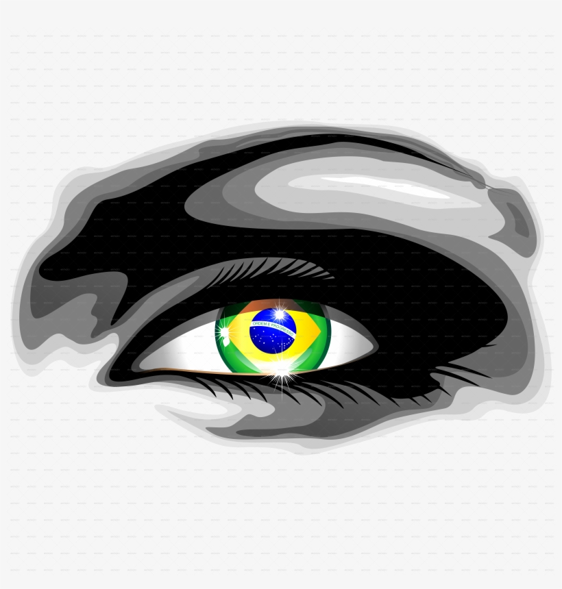 B Brazil Beautiful Girl Eye Jpg 900 - Brazil Eye, transparent png download