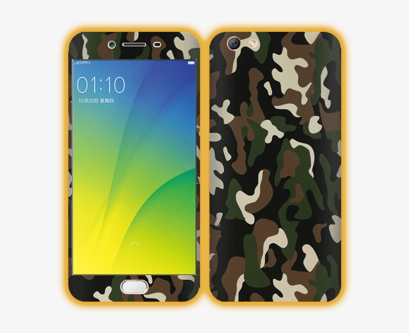 Oppo R9s Plus - Vivo Y53 Camouflage Case, transparent png download
