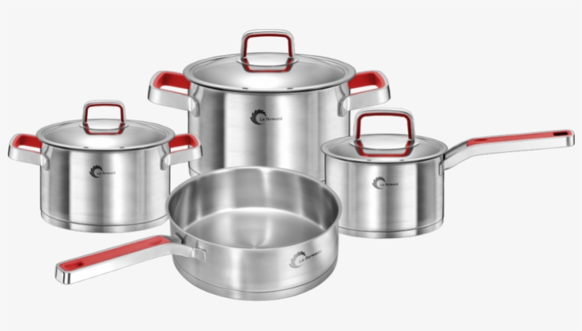 La Fermeté 7 Piece Stainless Steel Cooking Pot Set - Cookware And Bakeware, transparent png download