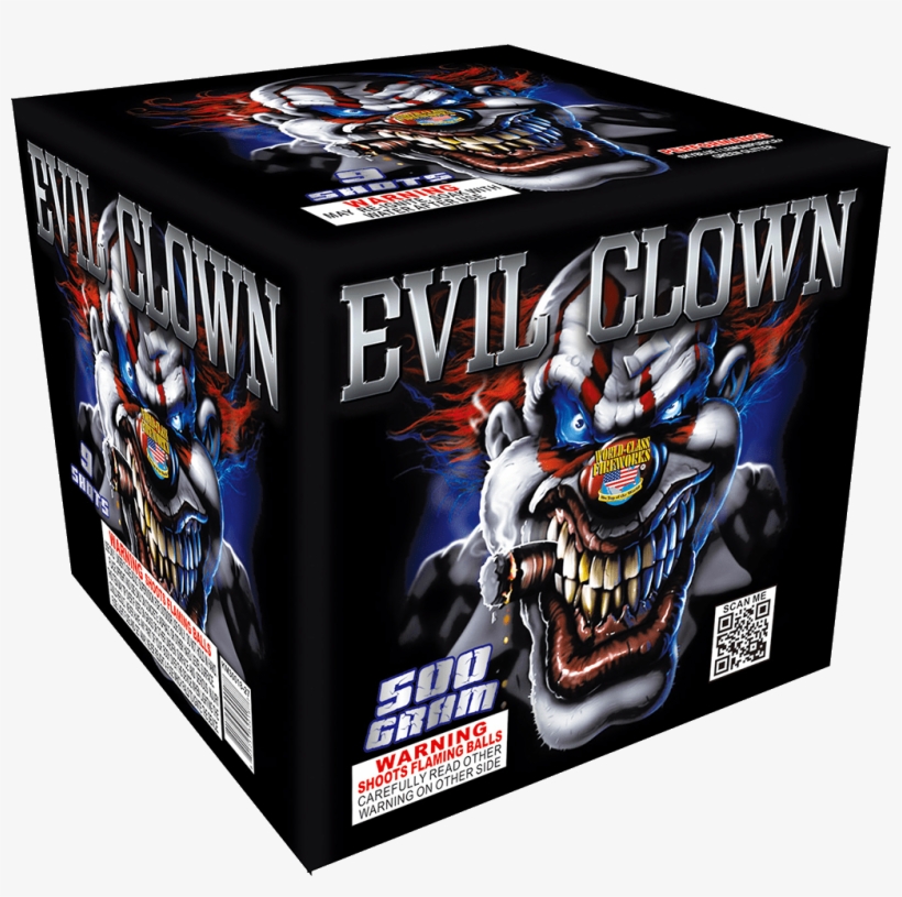 Evil Clown 9 Shots - Clown Fireworks, transparent png download