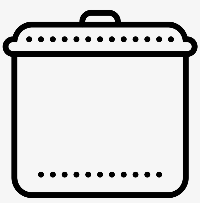 This Icon Is A Large Stove Pot For Cooking - Scalable Vector Graphics, transparent png download