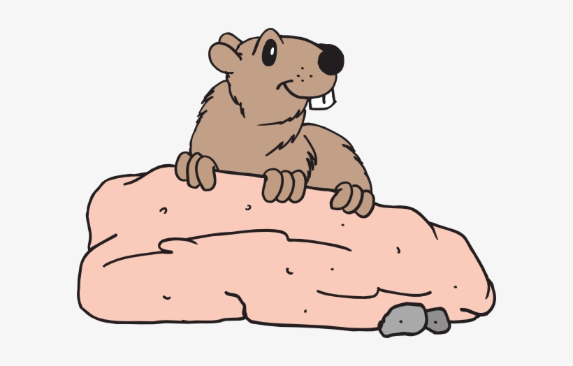 Beaver On A Rock Svg Clip Arts 600 X 444 Px, transparent png download