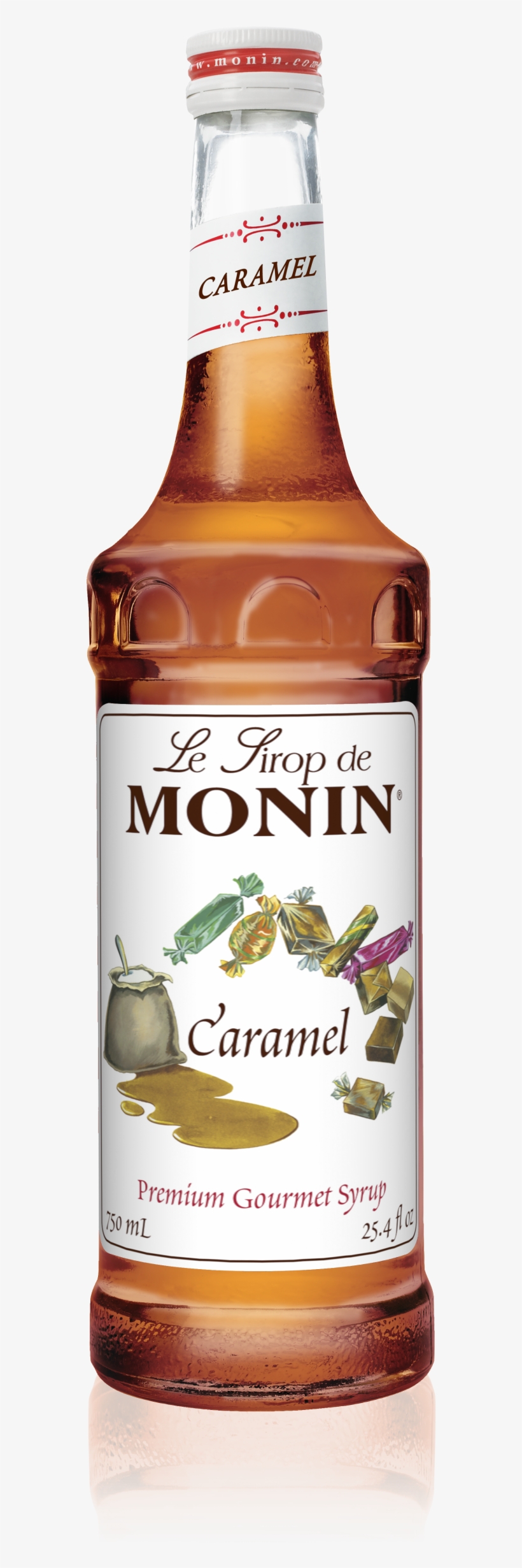 750 Ml Caramel Syrup - Monin 750 Ml Premium Caramel Flavoring Syrup, transparent png download
