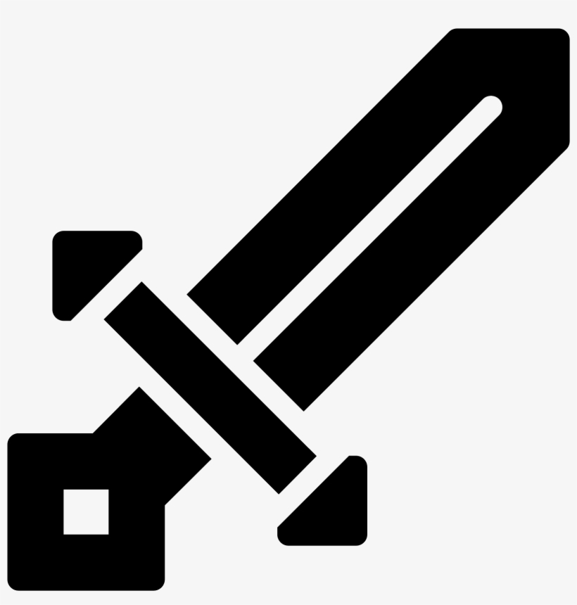 Minecraft Sword Filled Icon - Vector Vs Raster Infographic, transparent png download