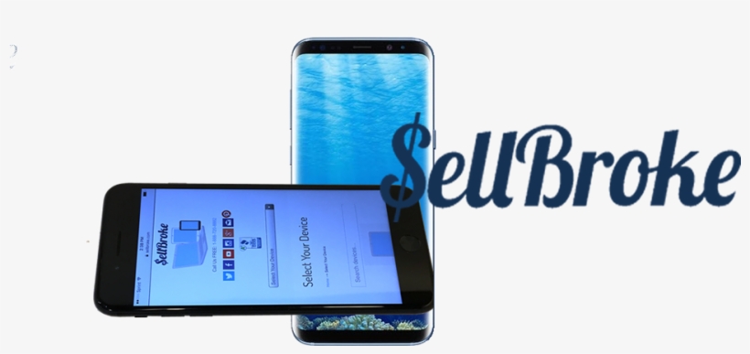 Sell Broke Iphone 7 Vs Samsung Galaxy S8 - Samsung Galaxy S8 Plus, 64gb - Coral Blue, transparent png download