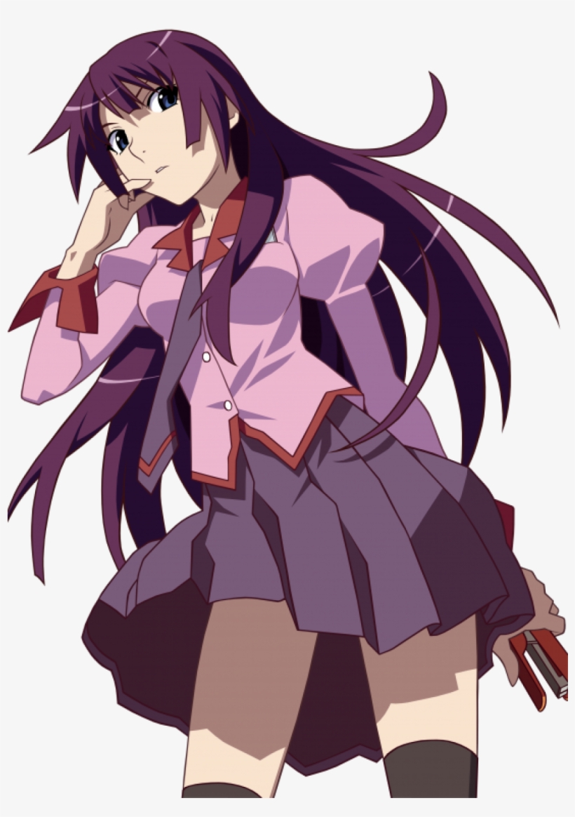 Moe 158114 Bakemonogatari Extraction Seifuku Senjougahara - Senjougahara Hitagi Sexy, transparent png download