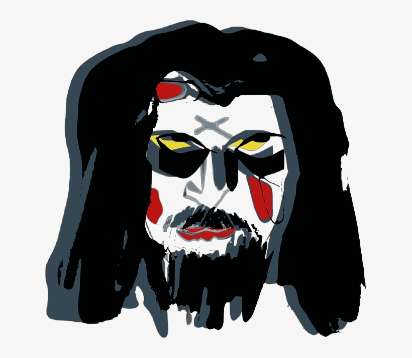 Evil, Mask, Face, War Paint, Raggery, Clown, Devil - Transparent War Paint Face, transparent png download