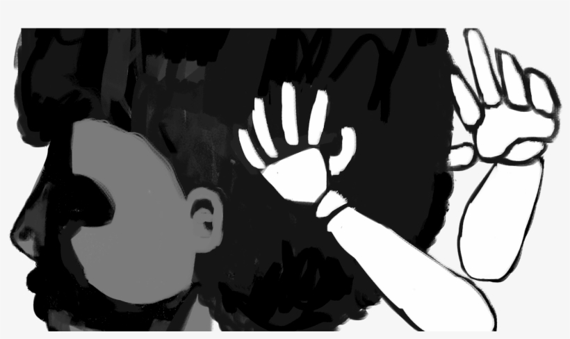Dear White People With Dreads - Drawing, transparent png download