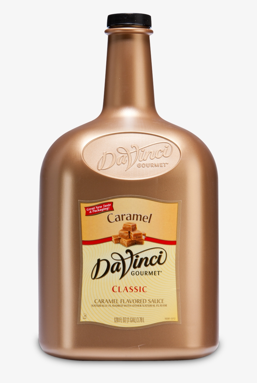 4073738406403t Caramel 128oz 4073738406403t Caramel - Davinci Gourmet 1/2 Gallon White Chocolate Flavoring, transparent png download
