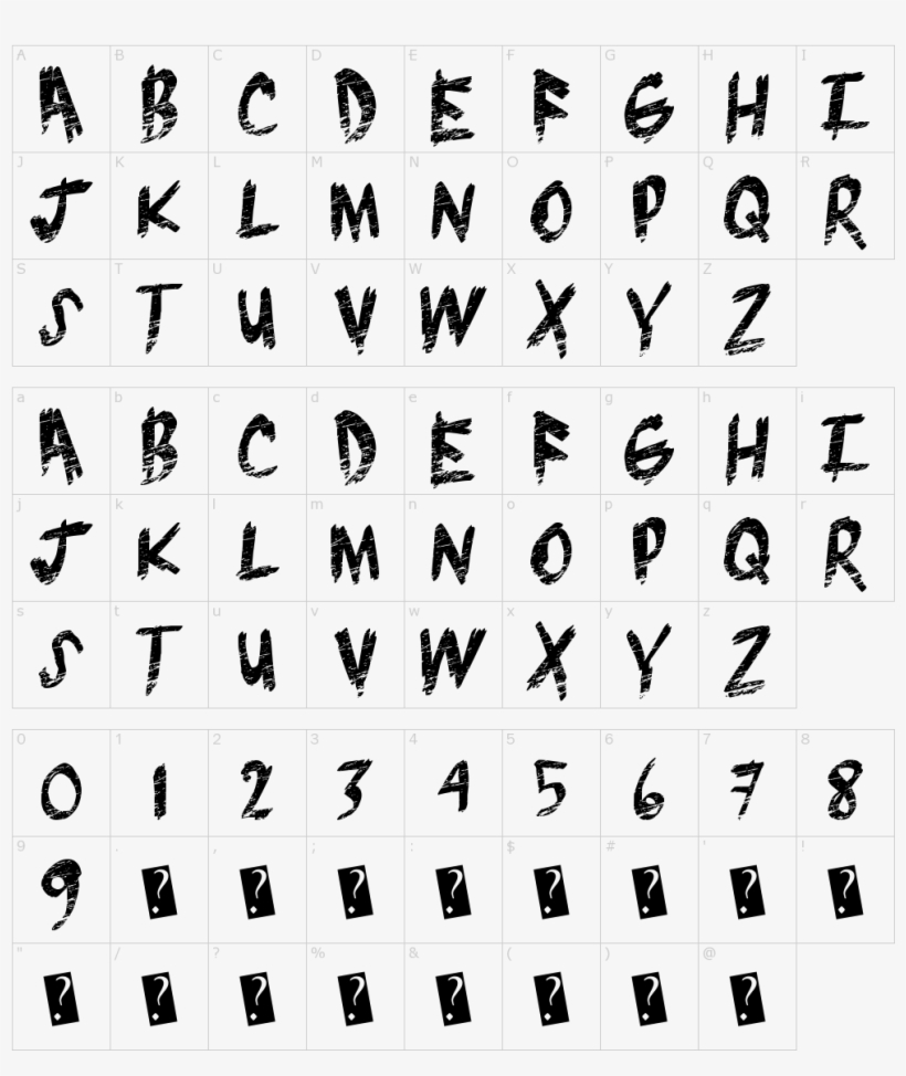 Font Characters - Best Marker Font, transparent png download