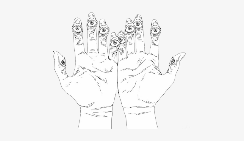 All Art Is Quite Useless - Scary Hand Drawing, transparent png download